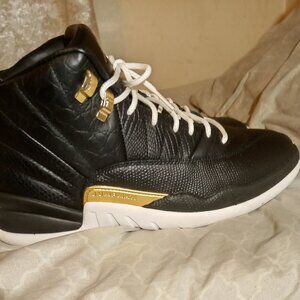 Black/Metallic Gold-White Jordan 12 Retro